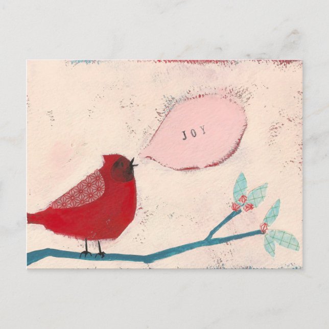 bird on branch card (Front)
