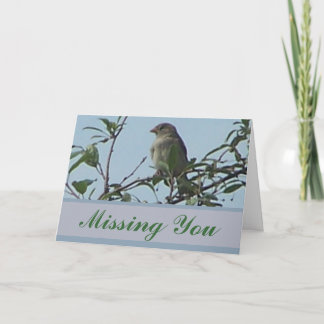 Bird On Branch Card