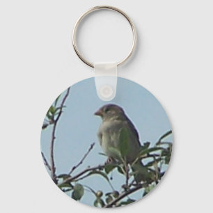 Bird On Branch Key Ring