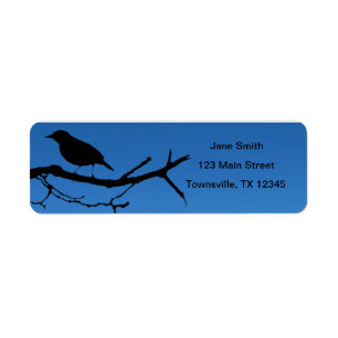Bird on Branch Silhouette