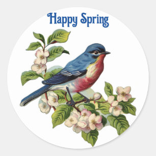 Bird On Branch Stickers