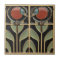 Bird on Flowers Art Deco Nouveau Wall Decor