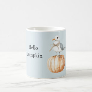 Bird on Pumpkin Coffee Mug