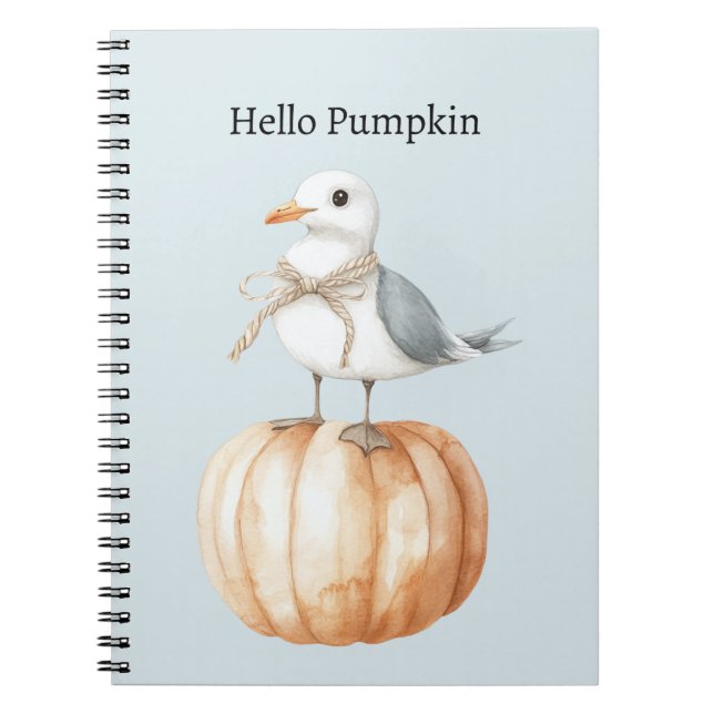 Bird on Pumpkin Notebook (Front)