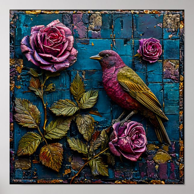 Bird ornament poster (Front)