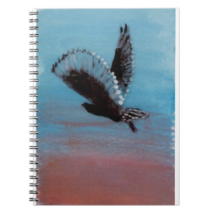Bird Painting Sunrise Owl Notebook
