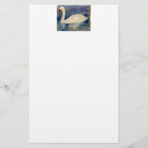Bird Painting Swan Stationery