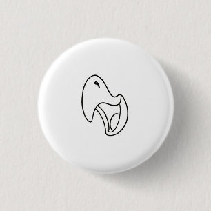 Bird, parrot, squawk theme 3 cm round badge