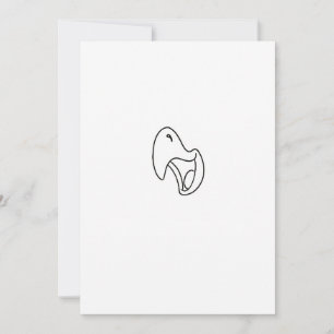 Bird, parrot, squawk theme invitation