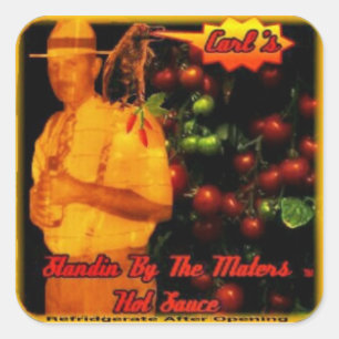 Bird Pepper Standin By The Maters Square Sticker