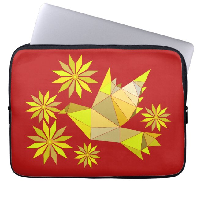 BIRD PET LOVE GIFT LAPTOP SLEEVE (Front)