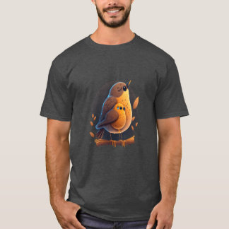 Bird Pet Owner Bird Mum Hugging A Child Bird famil T-Shirt
