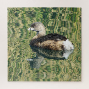 Bird Photo Little Grebe Water Reflection Nature Jigsaw Puzzle
