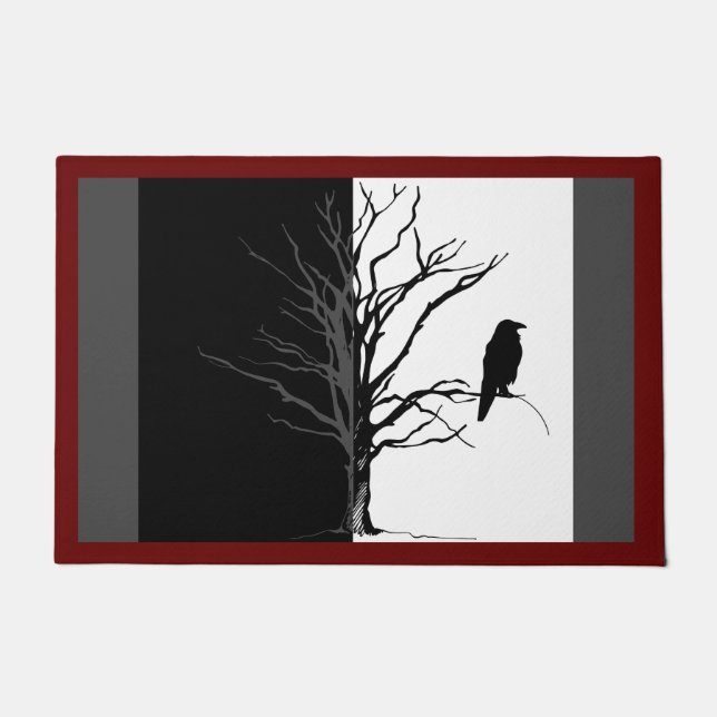 Bird Photography Crow or Raven Doormat (Front)