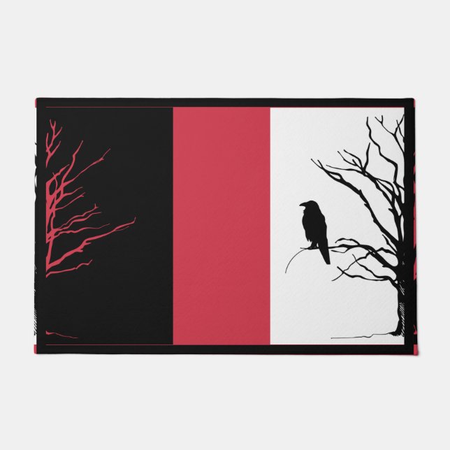 Bird Photography Crow or Raven Doormat (Front)