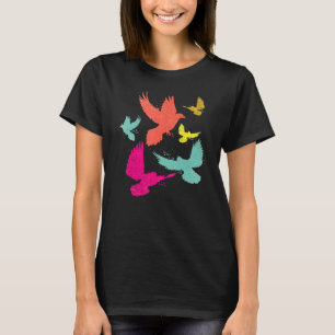 Bird Pigeon Animal Pigeon Racing Colourful Pigeon T-Shirt