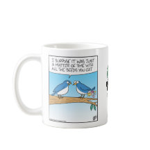 Bird pooping flowers