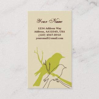 Bird Profile Card (Cream)