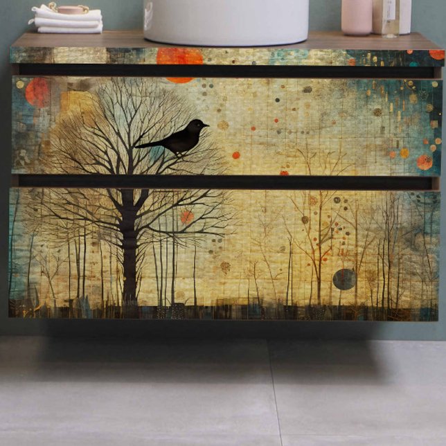 Bird Quilt Abstract Decoupage Tissue Paper (Creator Uploaded)