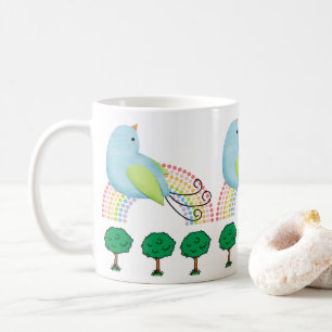 Bird Rainbow Trees Mug
