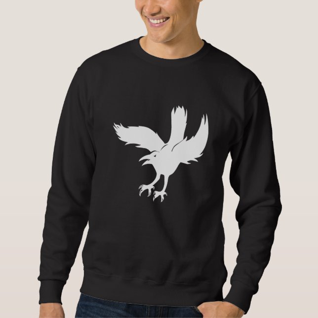 Bird Raven Flying Sweatshirt (Front)