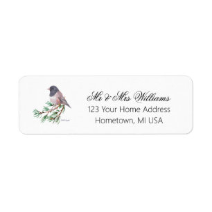 Bird Return Address Sticker