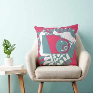 Bird’s Nest - Crimson Grey Cushion