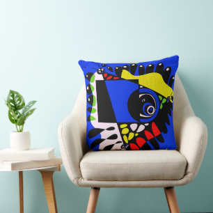 Bird’s Nest - Electric Blue Cushion