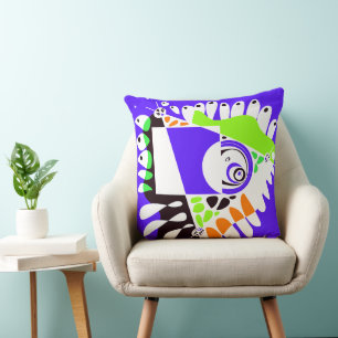 Bird’s Nest - Indigo White Cushion