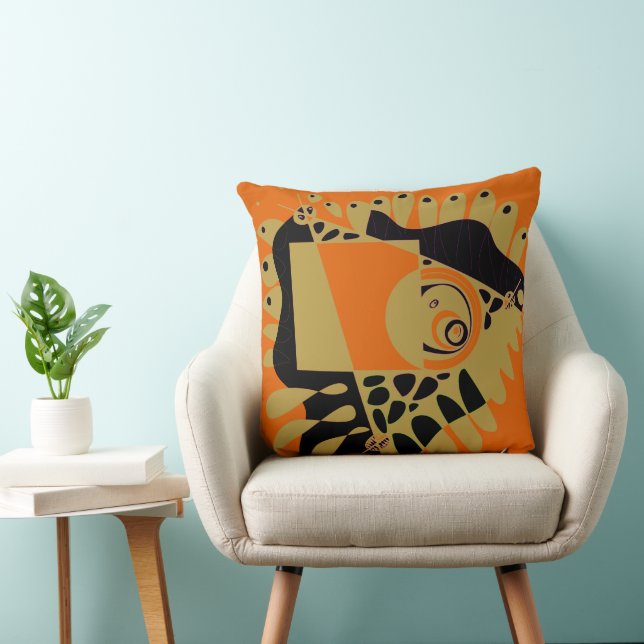 Bird’s Nest - Orange Olive Cushion (Chair)