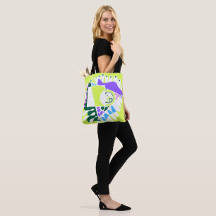 Bird’s Nest - Pastel Green White Throw Pillow Tote Bag