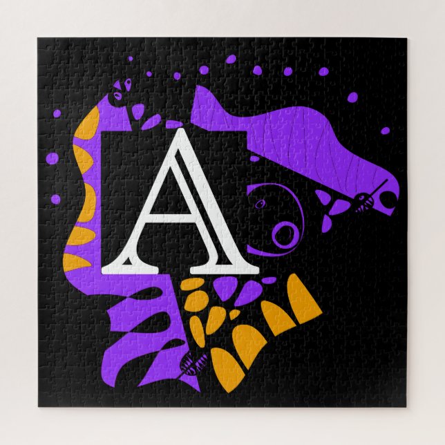 Bird’s Nest - Personalised Initial Letter A Jigsaw Puzzle (Vertical)