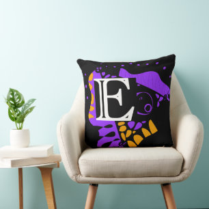 Bird’s Nest - Personalised Initial Letter E Cushion