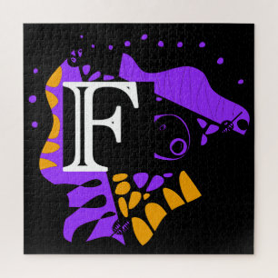 Bird’s Nest - Personalised Initial Letter F Jigsaw Puzzle