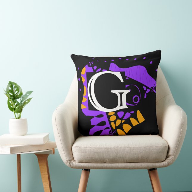 Bird’s Nest - Personalised Initial Letter G Cushion (Chair)