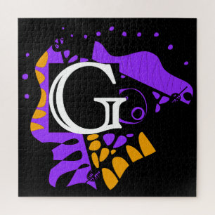 Bird’s Nest - Personalised Initial Letter G Jigsaw Puzzle