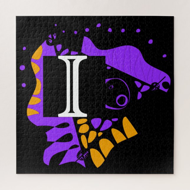 Bird’s Nest - Personalised Initial Letter I Jigsaw Puzzle (Vertical)