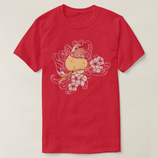 Bird Sakura Spring  T-Shirt (Design Front)