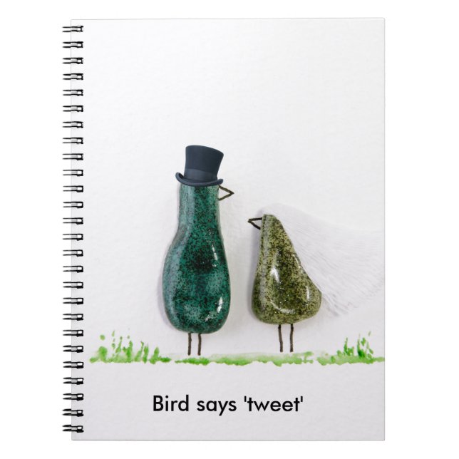 Bird says 'tweet' notebook (Front)