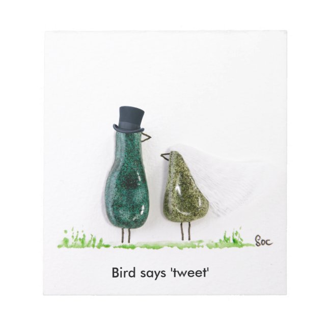 Bird says 'tweet' notepad (Front)