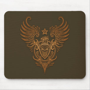 Bird & Shield Sugar Skull (brown) Mouse Mat