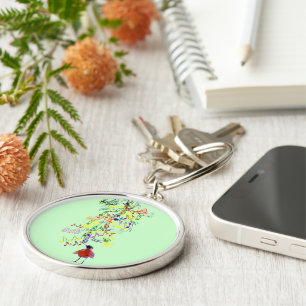 Bird Singing Key Ring