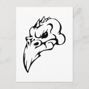 Bird Skull Postcard