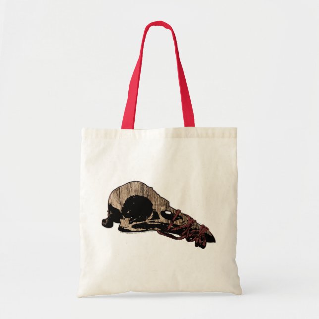 Bird Skull Tote Bag (Front)
