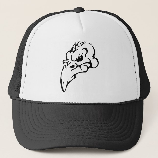 Bird Skull Trucker Hat (Front)