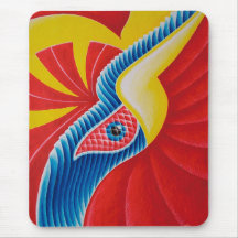Bird snake mousepad