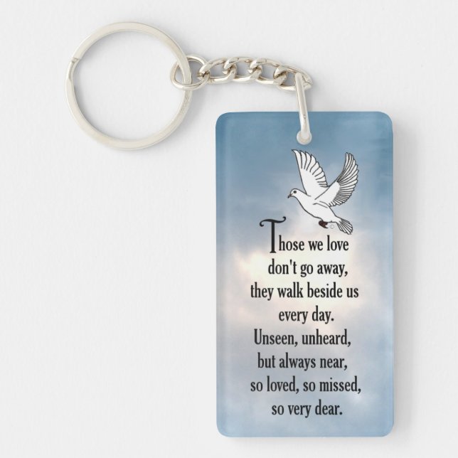 Bird "So Loved" Poem Key Ring (Front)