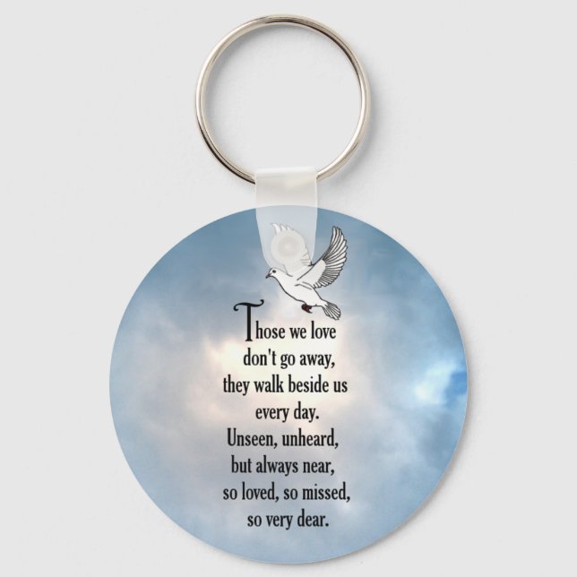 Bird "So Loved" Poem Key Ring (Front)