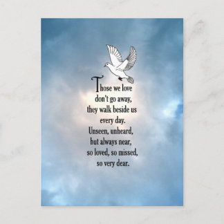 Bird "So Loved" Poem Postcard