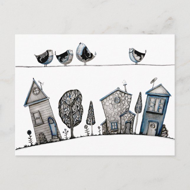 Bird song postcard (Front)